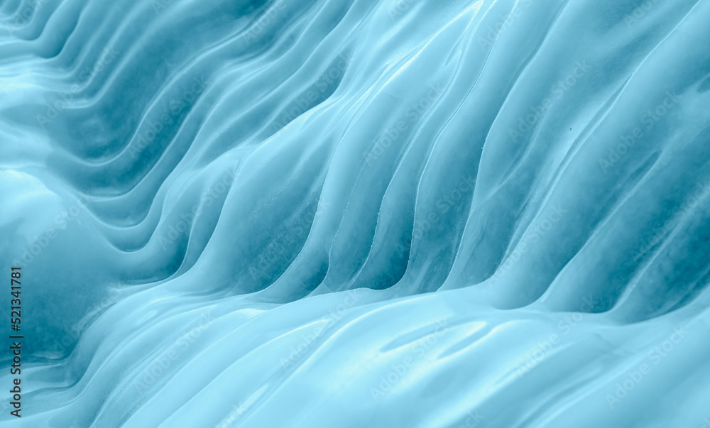 Obraz premium Inside the ice cave - ice cave winter frozen nature background landscape - Lake Baikal, Siberia, Eastern Russia