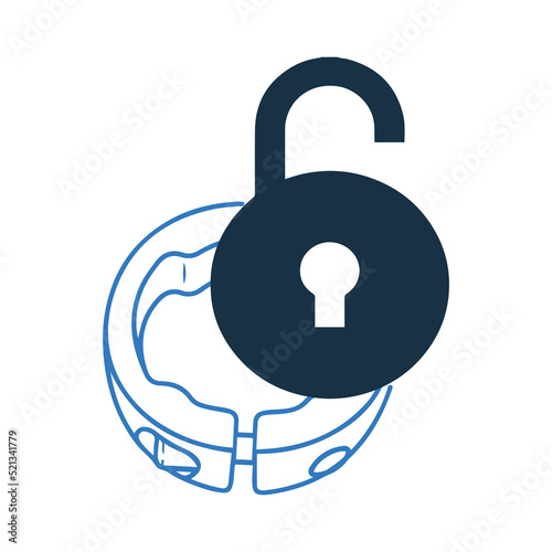 Clamp component or lock icon