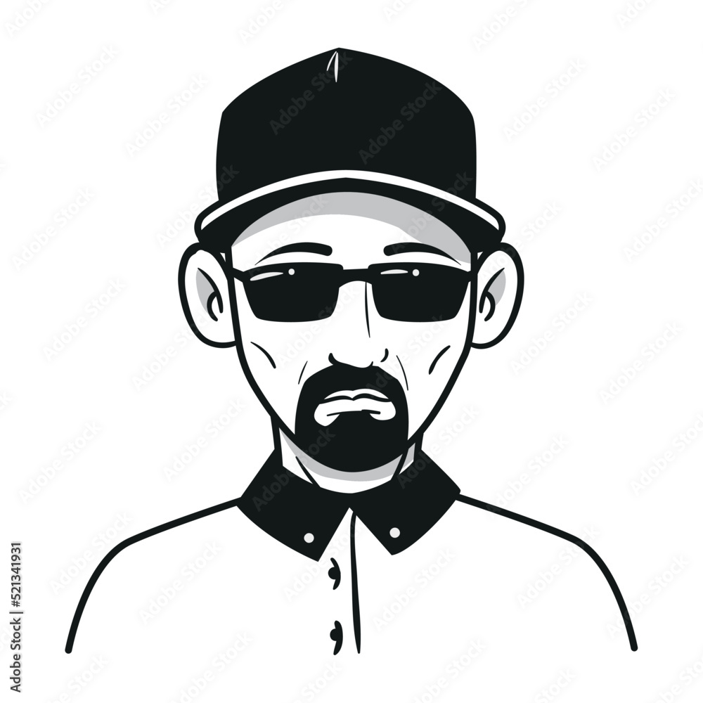 Obraz premium cool guy icon