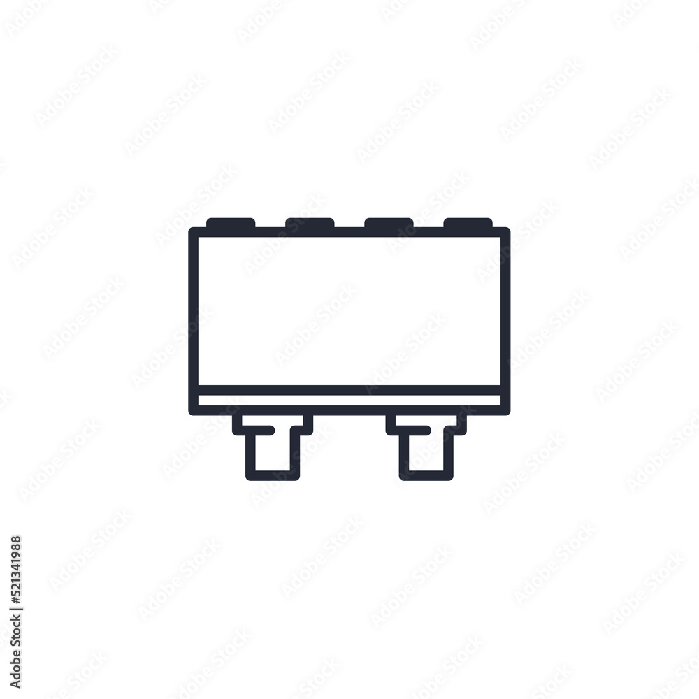 Vector sign of the billboard symbol is isolated on a white background. billboard icon color editable. Vector sign of the billboard symbol is isolated on a white background. billboard icon color editable.