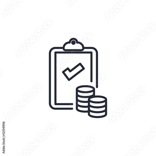 Vector sign of the accountant symbol is isolated on a white background. accountant icon color editable.