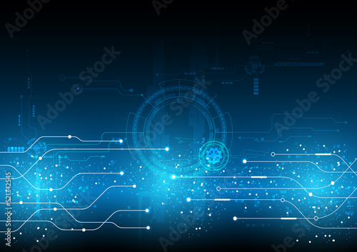 electronic data communication technology abstract background