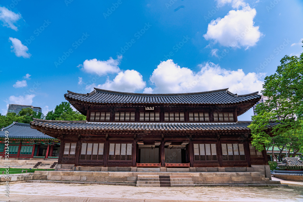Deoksugung palace,  is located near Seoul city hall .-Seoul, Korea