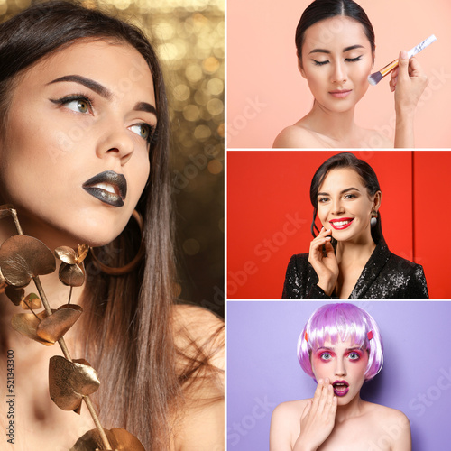 Beauty collage with fashion...