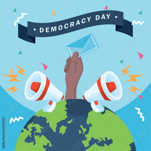 poster of democracy