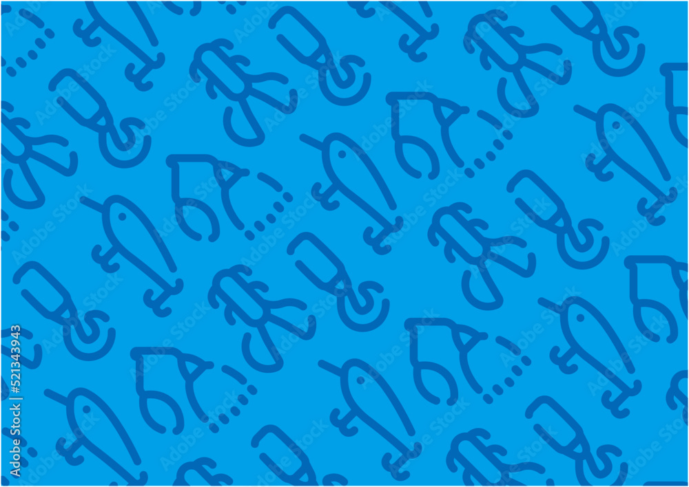 Fishing lure pattern background for graphic design.A-size horizontal. Fishing lure pattern background for graphic design.A-size horizontal.