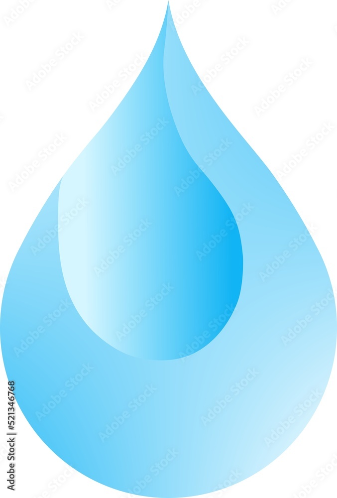 Beautiful blue water drop logo image on a white background. Beautiful blue water drop logo image on a white background.