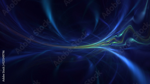 3D rendering abstract colorful fractal light background