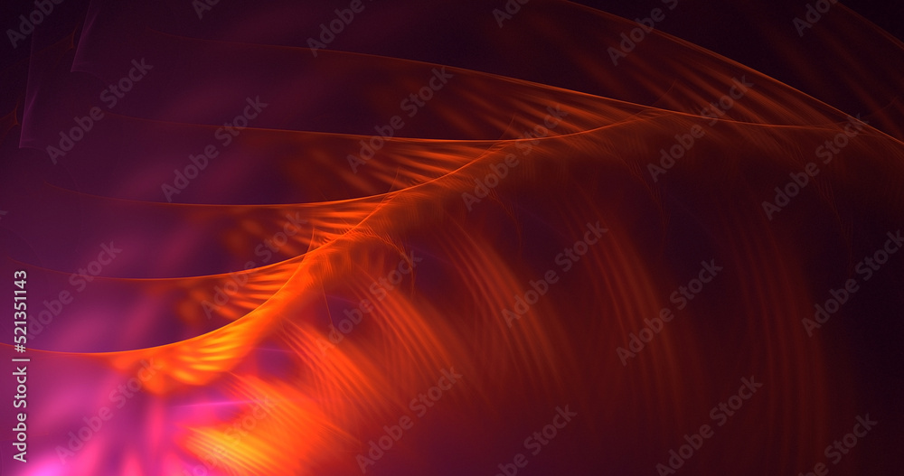 Fototapeta premium 3D rendering abstract multicolor fractal light background
