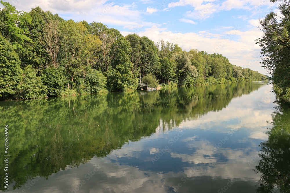 Sommer an der Iller bei Illertissen Sommer an der Iller bei Illertissen