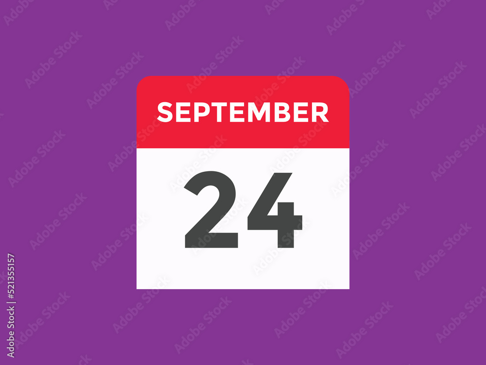 september 24 Calendar icon Design. Calendar Date 24th september. Calendar template
september 24 Calendar icon Design. Calendar Date 24th september. Calendar template