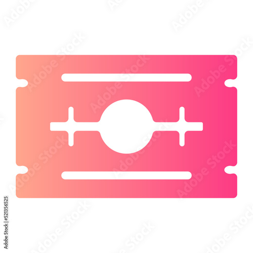 razor blade gradient icon