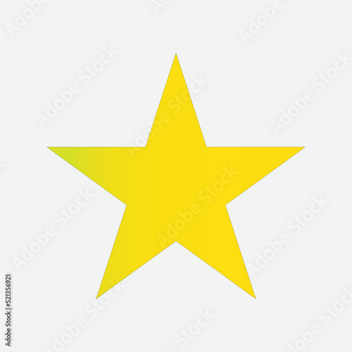 golden top bright star rating icon for success win best award vector