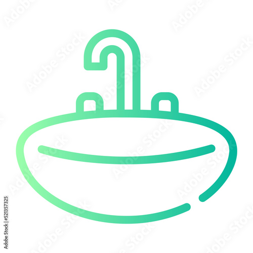 basin gradient icon