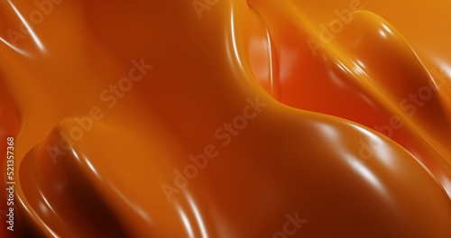 Fototapeta Naklejka Na Ścianę i Meble -  Splash of chocolate abstract background, isolated 3d rendering
