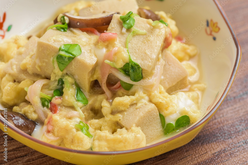 高野豆腐の玉子とじ