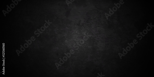 Dark Black stone concrete grunge backdrop texture background anthracite panorama. Panorama dark grey black slate background or texture.