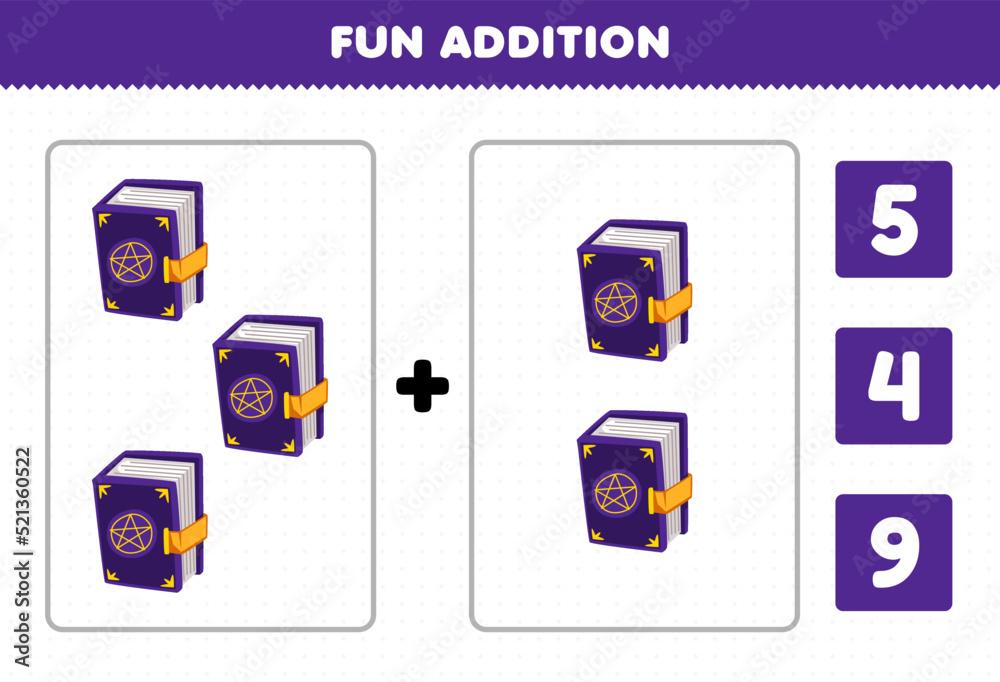 Education Game For Children Fun Addition By Count And Choose The Education game for children fun addition by count and choose the