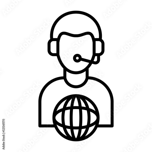 Translator Line Icon