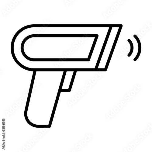 Barcode Scanner Line Icon