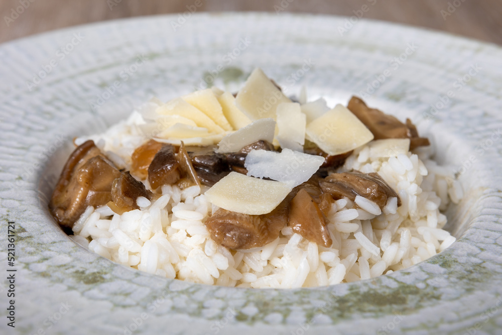 arroz con setas