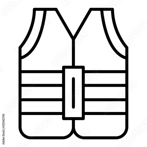 Vest Line Icon