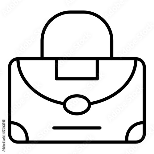 Clutch Bag Line Icon