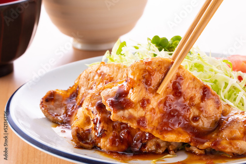 豚肉の生姜焼き photo