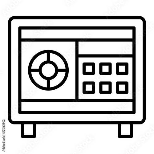 Safe Box Line Icon