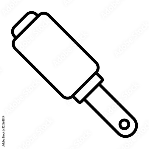 Lint Roller Line Icon