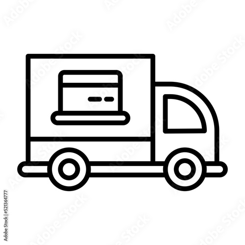 Food Truck Line Icon