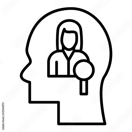 Personality Line Icon