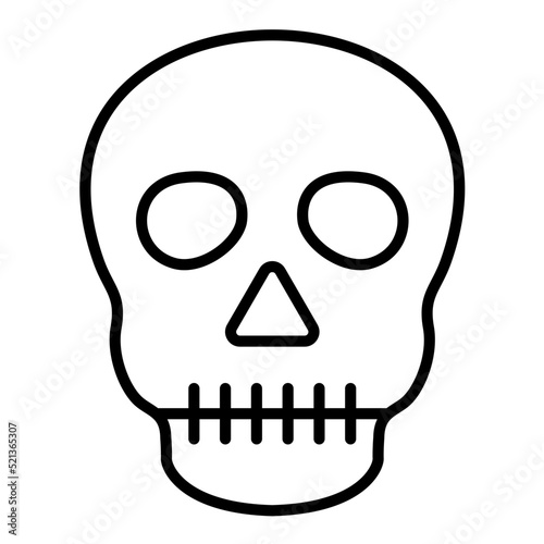 Skull Line Icon