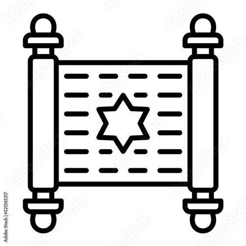 Torah Line Icon