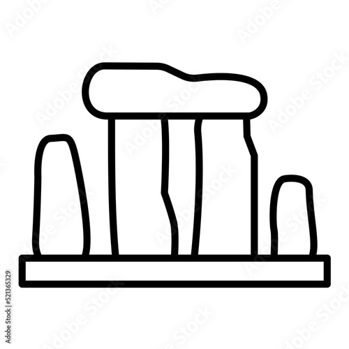 Stonehenge Line Icon