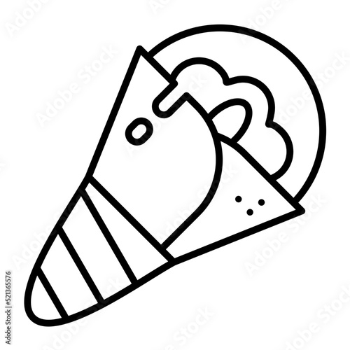 Crepe Line Icon