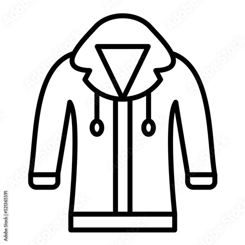 Hoodie Line Icon