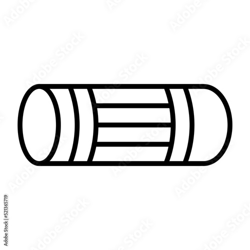 Foam Roller Line Icon