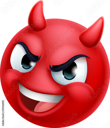 Devil Emoji Emoticon Man Fa...
