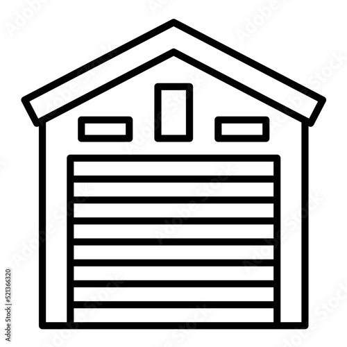 Garage Line Icon