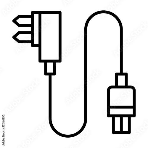 Power Plug Line Icon