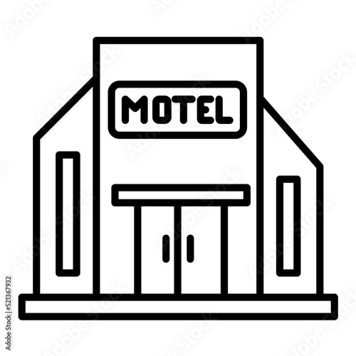 Motel Line Icon