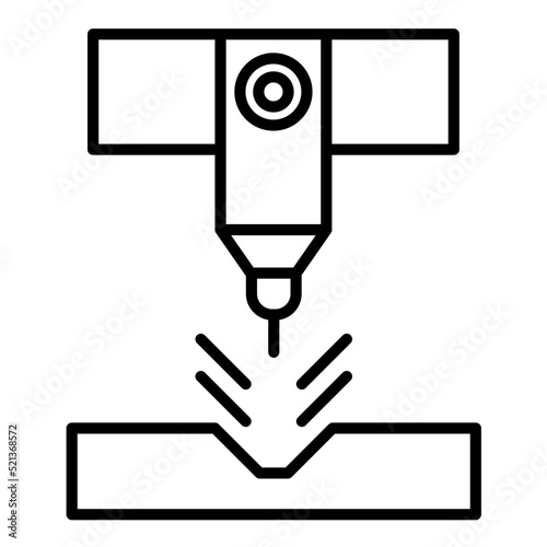Plasma Laser Line Icon