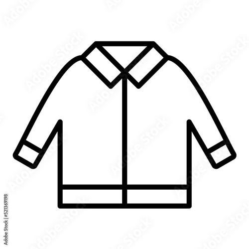 Winter Jacket Line Icon
