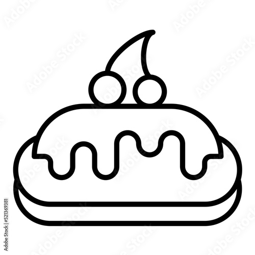 Eclair Line Icon