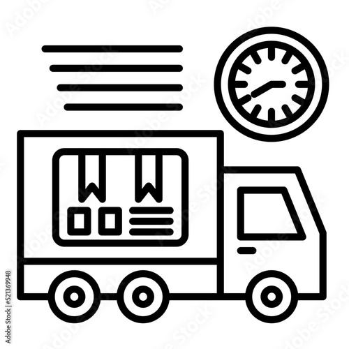 Delivery Service Line Icon