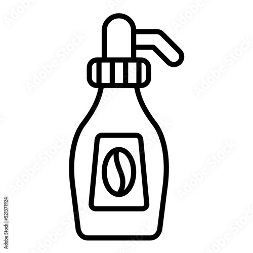 Coffee Syrup Line Icon