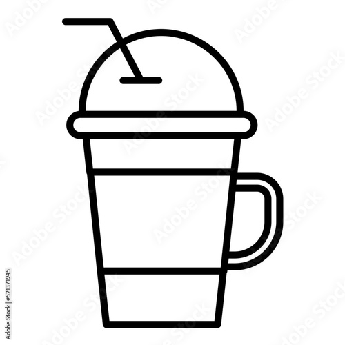 Frappuccino Line Icon