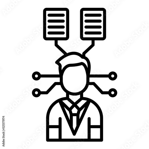 User Predictions Line Icon