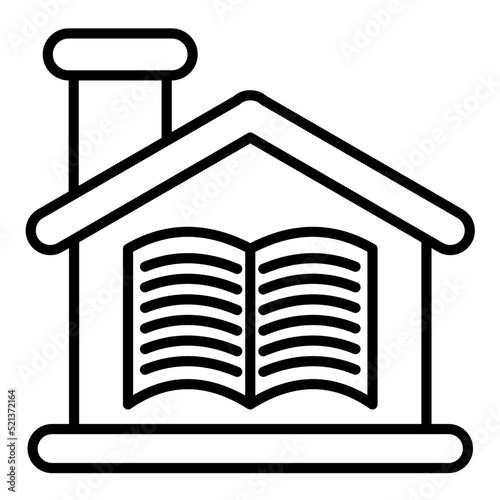 Homeschooling Line Icon